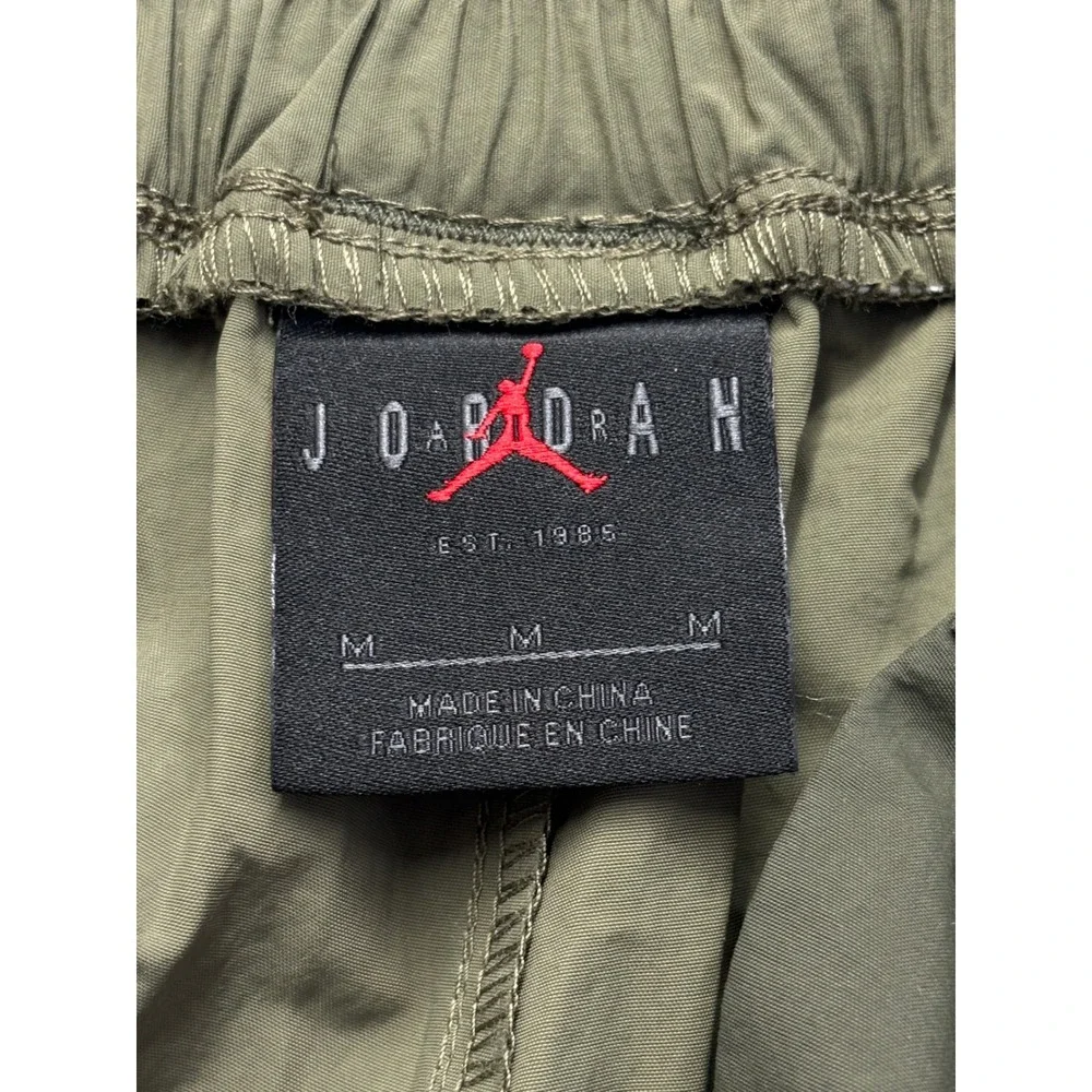 Jordan 23 Engineered Cargo Pants Mens Medium Olive Green Neon CT2602-222